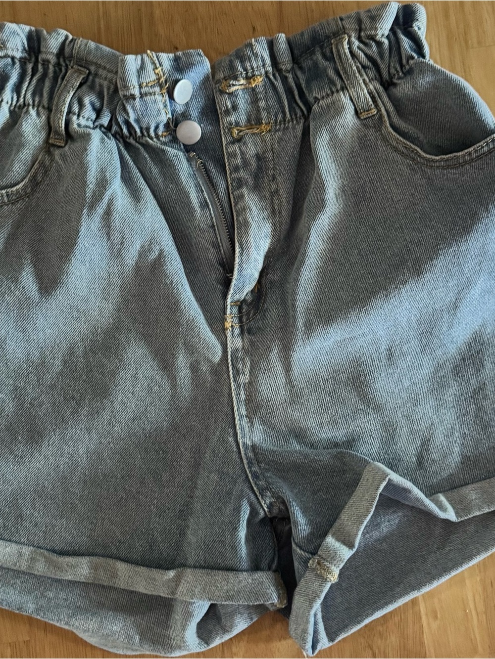 Love Tree Denim Shorts in Light Blue